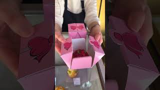 銀座にある東京で1番可愛いフルーツタルト専門店🍓お持ち帰りのときは1個ずつ可愛いプレゼントBoxに入れてくれる！ #東京グルメ