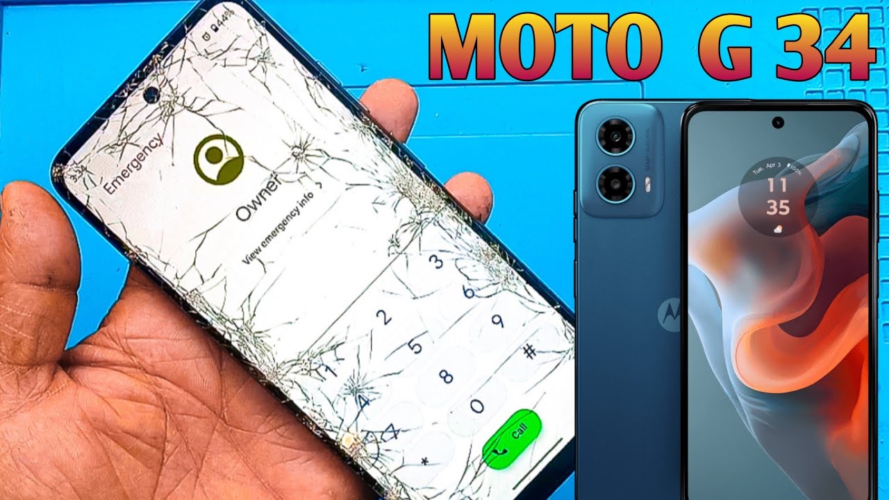 Moto G34 Broken Glass Replacement | contact 9319167665 | Spare Repair