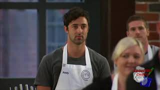 Andy Allen barely surviving Masterchef Australia season 4