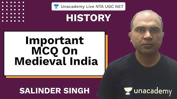 Important MCQ on Medieval India | History | Unacademy Live NTA UGC NET | Salinder Singh