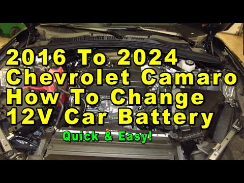 2016 To 2024 Chevrolet Camaro How To Change 12V Car Battery With Group Size – Quick & Easy