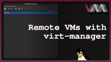 Remotely Managing VMs with virt-manager