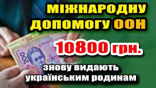 Українським родинам виплатять 10800 грн МІЖНАРОДНОЇ ДОПОМОГИ ООН - як і хто може отримати.