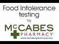 Food intolerance testing  mccabes pharmacy