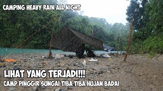 Fishing Camp Di Terjang Badai | Bermalam Pinggir Sungai Dalam Hutan Mencari Ikan Petualangan Part27