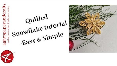 Paper Quilling Snowflake| Christmas Decoration DIY | Easy and Quick
