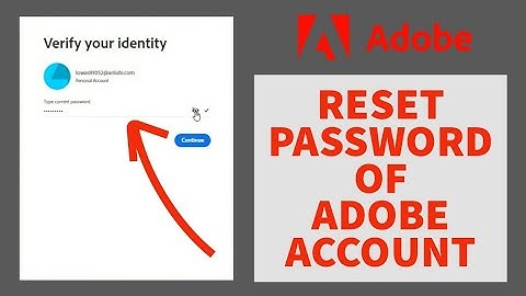 How to Reset Password of Adobe Account || Change Password || Adobe 2022