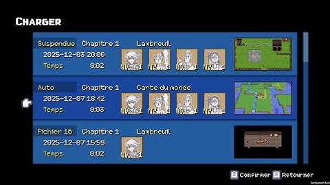 My JRPG Game: Save/Load menu update!