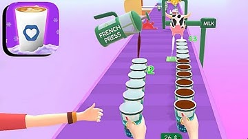 Coffee Stack- SpeedRun Gameplay  Max Levels Game Mobile All iOS,Android Gameplay