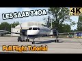 LES Saab 340A Full Flight Tutorial | X-Aviation Take Command! [X-Plane 11 in 4K]