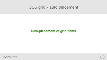 CSS grid - auto placement of items on the grid