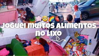 JOGUEI MUITOS ALIMENTOS NO LIXO+Precisava fazer isso🥺Levei as crianças na escola\/Organização de casa