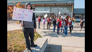 Group of Centralia High School Students Hold Walkout Citing Safety Concerns Pt. 1