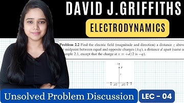 Electric field above the midpoint between equal and opposite charges. |David J. Griffiths