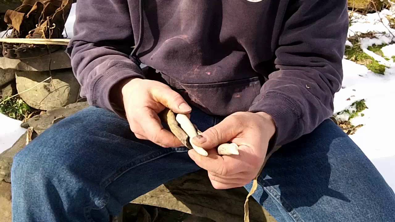 Abo Flintknapping- Tool Maintenance- Ishi Stick