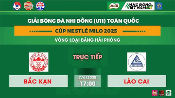🛑 TRỰC TIẾP: BẮC KẠN - LÀO CAI  /  GIẢI BÓNG ĐÁ U11 TOÀN QUỐC CUP NESTLE MILO 2025 / VFF