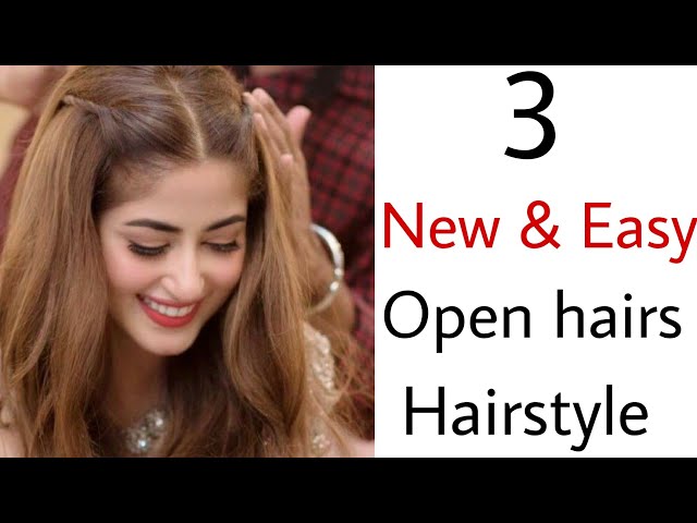 2 Awesome & Easy Hairstyles for Wedding or Function | Front hair styles,  Easy hairstyles, Open hairstyles