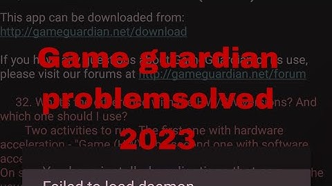 Game guardian failed to load daemon problem solved!! game guardian problem solved 2023#viral #shorts