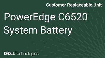 Dell  PowerEdge C6520: Remove/Install System Battery.