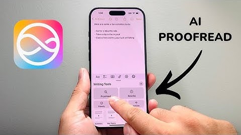 How To Use Proofread Writing Tool AI on iPhone