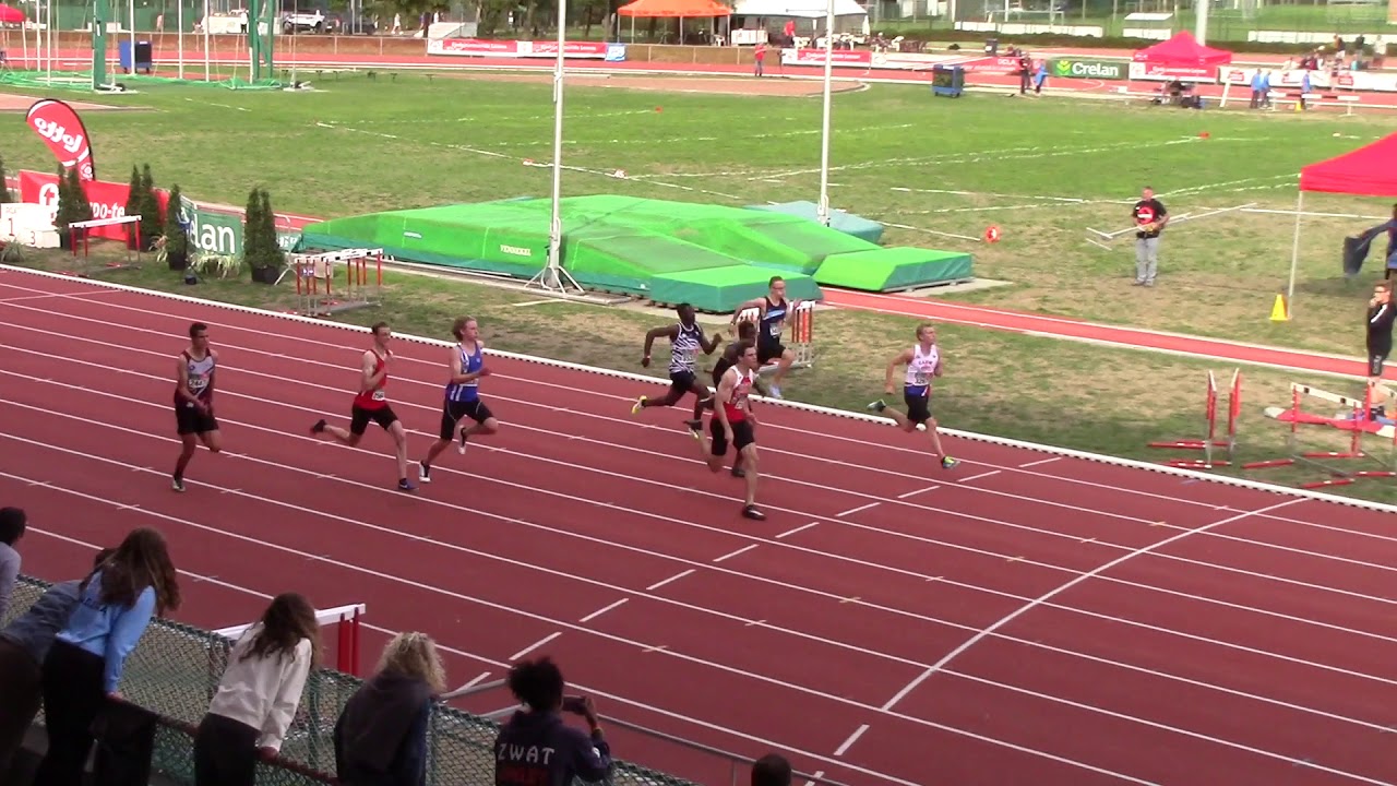 National U18 championships outdoor 2018 100m final YouTube