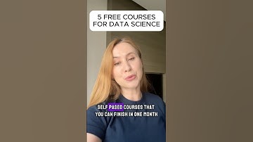 Free courses on data science and machine learning #sql #python #datascience