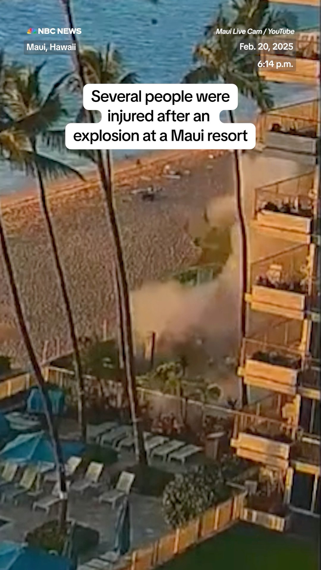Several people were injured after an explosion at a Maui resort