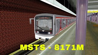 [ MSTS ] Simulátor pražského metra - jízda se soupravou 8171M