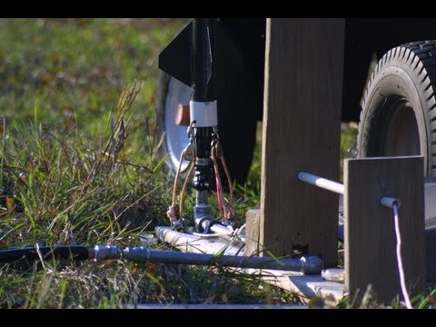 Water Rocket FAIL! Crash from 1,819 feet (554 meters)