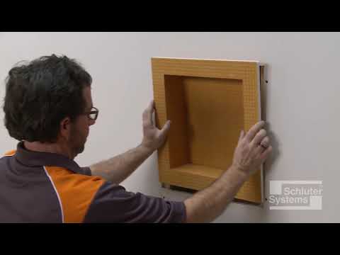 Walls: KERDI-BOARD-SN Shower Niche Waterproofing Installation