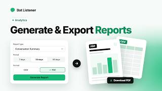 Full How to Generate and Export Reports in Bot Listener News