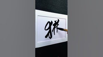 4000 Chinese characters semi-cursive style 獲gather demo by Picasso Hou#bible #calligraphy #汉字之美