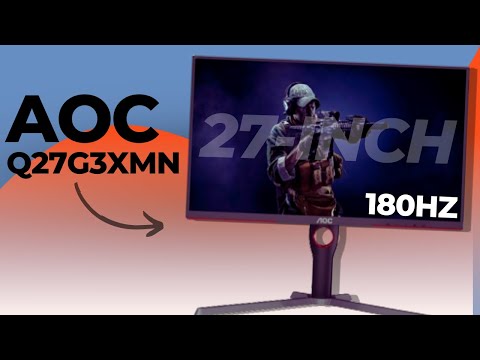 The AOC Q27G3XMN Gaming Monitor (2024)  The Best 2K QHD Gaming Monitor  with 180Hz Refresh Rate 