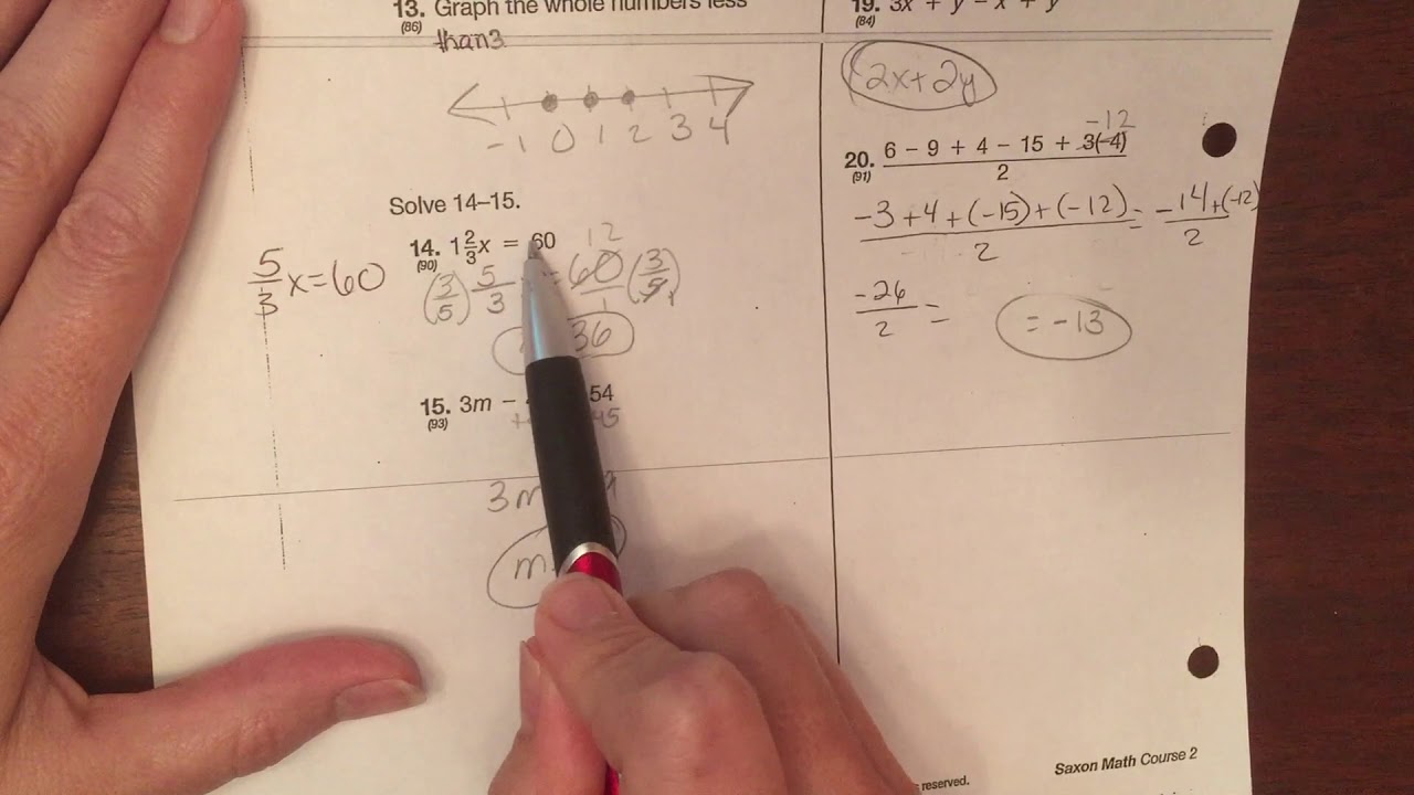 7th math check rev for test 19 - YouTube