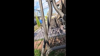 Outsunny 3-Person Porch Swing with Stand, Outdoor Swing for Patio Porch with Adjustable Tilt Canopy