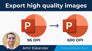 طريقة استخراج صور عالية الجودة من البوربوينت | How to export high quality images from PowerPoint