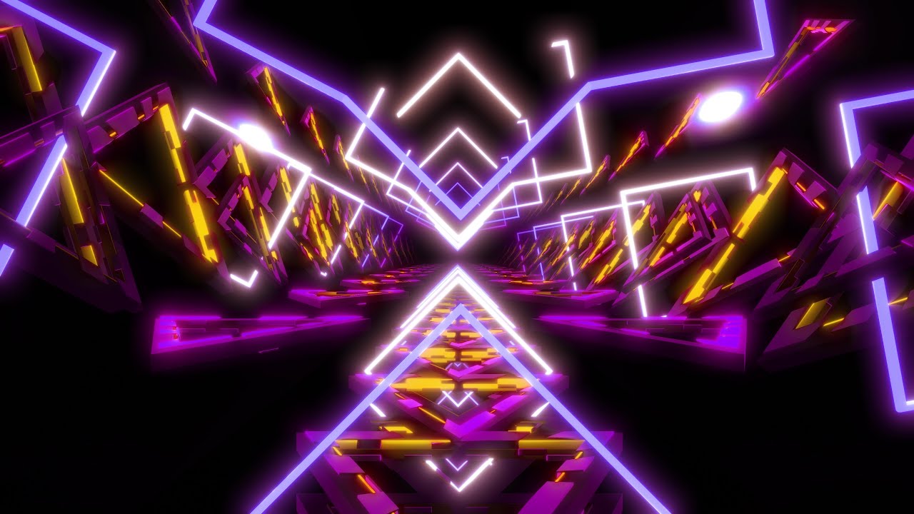 Trangle Light Tunnel VJ Loops Abstract Art Motion Background Sci fi ...