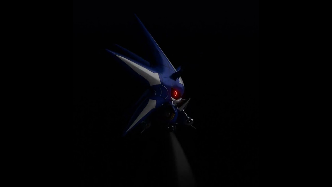 First Blender animation + Neo Metal Sonic model testing