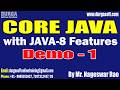 CORE JAVA with JAVA-8 Features tutorials || by Mr. Nageswar Rao On 09-02-2026 @8:15PM (IST)