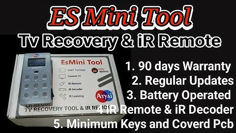 ES Mini Tool Tv Recovery & IR Remote