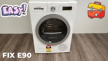 Bosch Dryer E90 Fault : Real Fix
