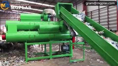 Label peeling machine with 3 barrel design for PET bottles in 2019 (99% label removing, 2000kg/hr)