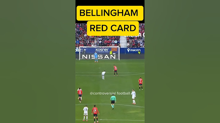 Real madrid vs Osasuna | Jude Bellingham red card