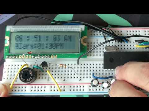 Using 8051 microcontroller for displaying and setting a personal clock