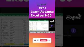 Advanced Excel Course 🚀 Part 56 | सीखो और Job पाओ 💼 #shorts #exceltips
