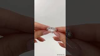 BENDES | JEWELRY BOUTIQUE - кольцо из белого золота с дорожкой бриллиантов