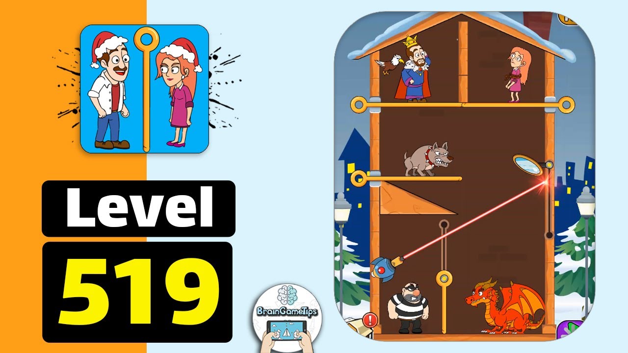 Home Pin: Pull The Pin Puzzle - Level 519 Walkthrough