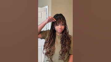 Loc Knot Bangs #locknots #locs #locstyles #bangs #locjourney #naturalhair