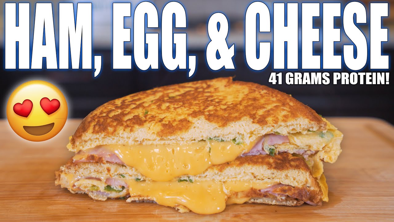 one-pan-ham-egg-cheese-toast-easy-5-minute-high-protein-breakfast