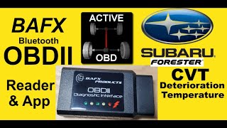 BAFX Bluetooth OBD2 Scanner | Subaru Active OBD App | Subaru Forester OBDII CVT Transmission Temp by MT 28,662 views 4 years ago 15 minutes